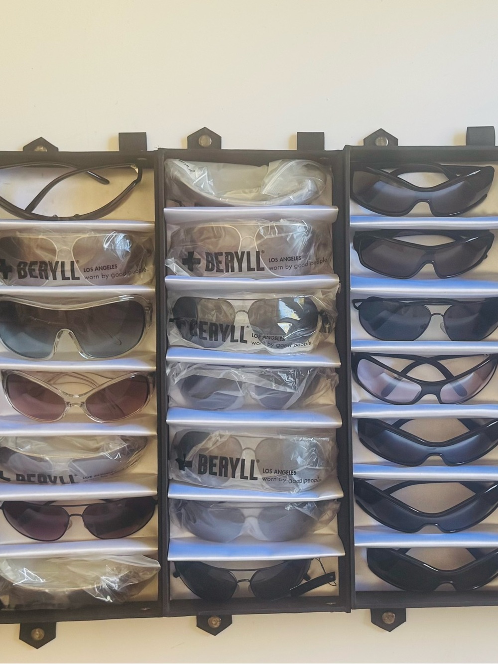 Beryll Assorted Sunglasses & Display - Black and Tortoise